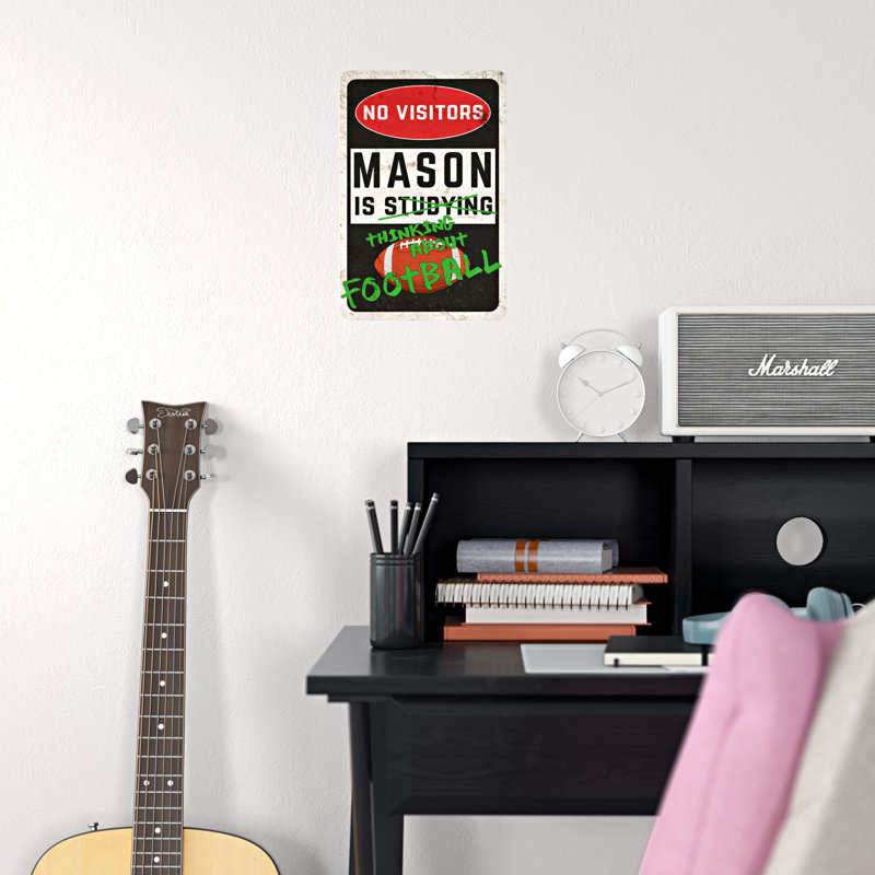 Grovelane Personalized Football Room Wall Decor Wayfair
