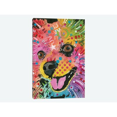 'Pomeranian' Graphic Art Print on Canvas East Urban Home Size: 40