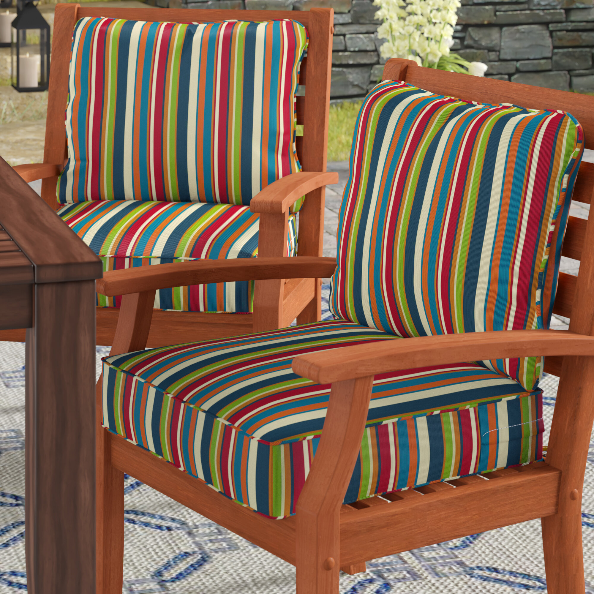 Winston Porter Deep Seat Outdoor Lounge Chair Cushion Reviews