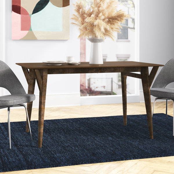 abbyson retro mid century extendable wooden dining table