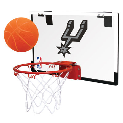 NBA Game on Basketball Hoop Set Rawlings NBA Team San Antonio Spurs