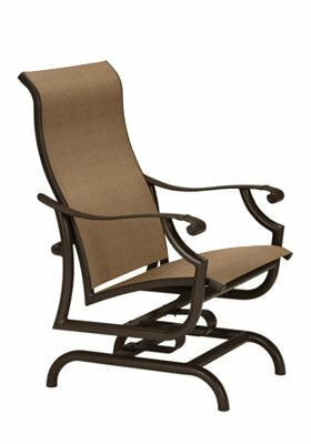 Montreux Ii Sling Action Patio Chair Tropitone Seat Color Cascade Frame Color Obsidian