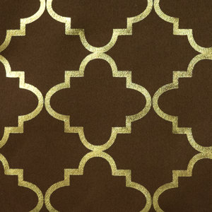 Anya Moroccan Foil Printed Blackout Grommet Curtain Panel
