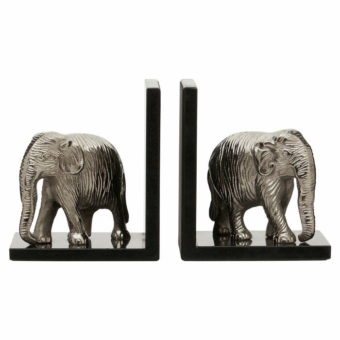 World Menagerie Elephant Bookends Wayfair Co Uk