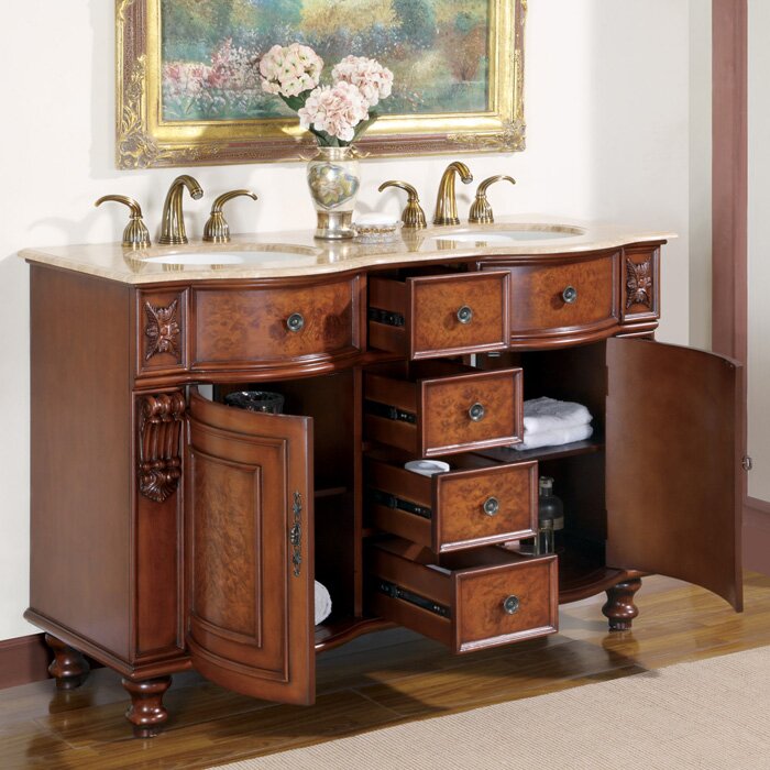 Astoria Grand Teme 55 Double Bathroom Vanity Set Reviews Wayfair