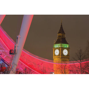 River Side London Eye Canvas Wall Art Picture Print Beautiful Lovely Home Decor