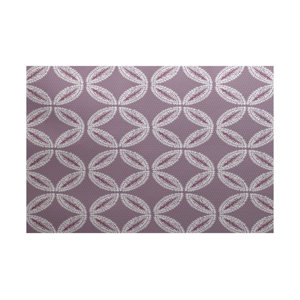 Viet Purple Geometric Indoor/Outdoor Area Rug