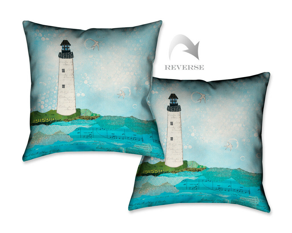 Lauralhome Coastal Notes Ii Throw Pillow Wayfair