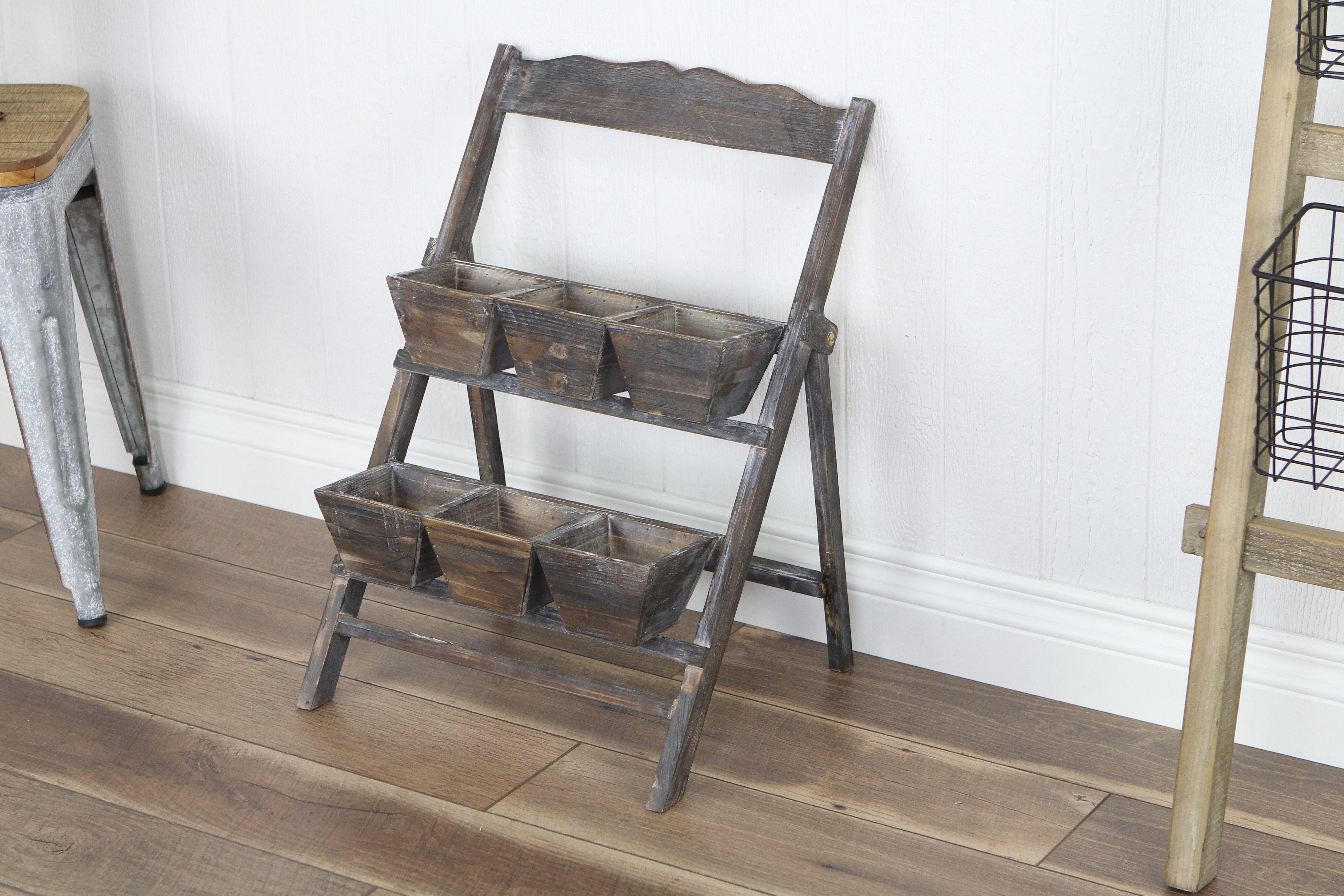 Cheungs Planter Stand Wood Vertical Garden Wayfair