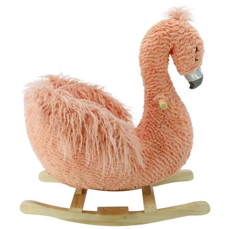 flamingo baby rocker