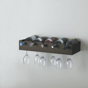 Cheever 5 Bottle Wall Mounted Wine Rack