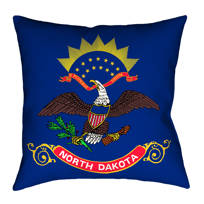 ArtVerse Katelyn Smith 40 x 40 Floor Double Sided Print with Concealed Zipper & Insert South Dakota Watercolor Pillow ArtVerse Katelyn Smith 40 x 40 Floor Double Sided Print with Concealed Zipper & Insert South Dakota Watercolor Pillow