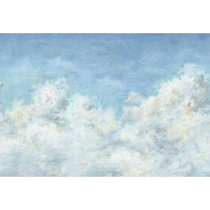 Wayfair Clouds Moon Stars Sky Self Adhesive Wallpaper You Ll Love In 2021