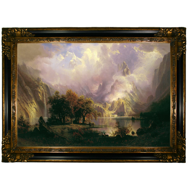 Astoria Grand Rocky Mountain Landscape 1870 By Albert Bierstadt Framed Painting Print Wayfair