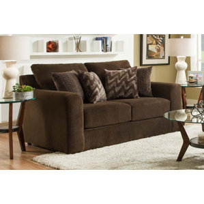 Rockleigh Dynasty Chocolate Loveseat b..
