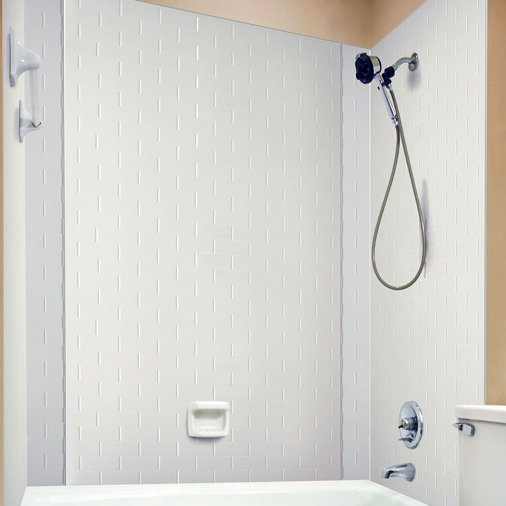 FromPlainToBeautifulInHours Subway Tile Mirroflex Tub and Shower