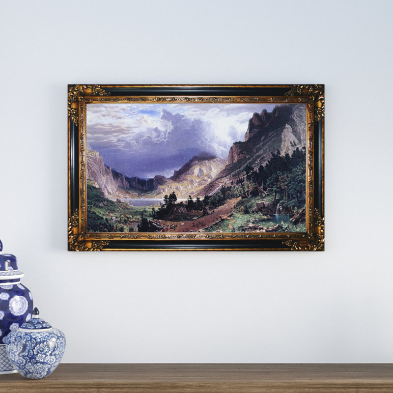Wall Art Canvas Picture Print of Rocky Framed Ready to Hang