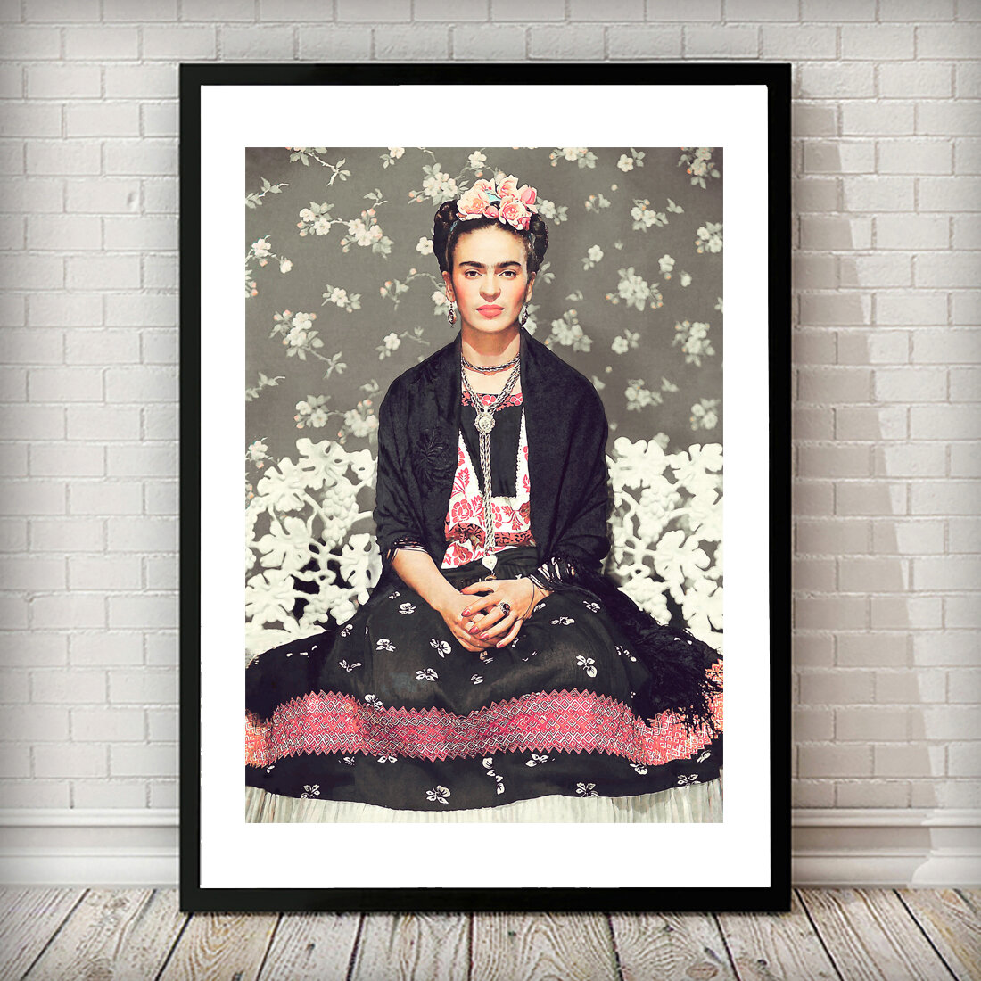 East Urban Home Frida Kahlo Vogue Cover Fashion Photography Poster Picture Frame Graphic Art Wayfair Co Uk