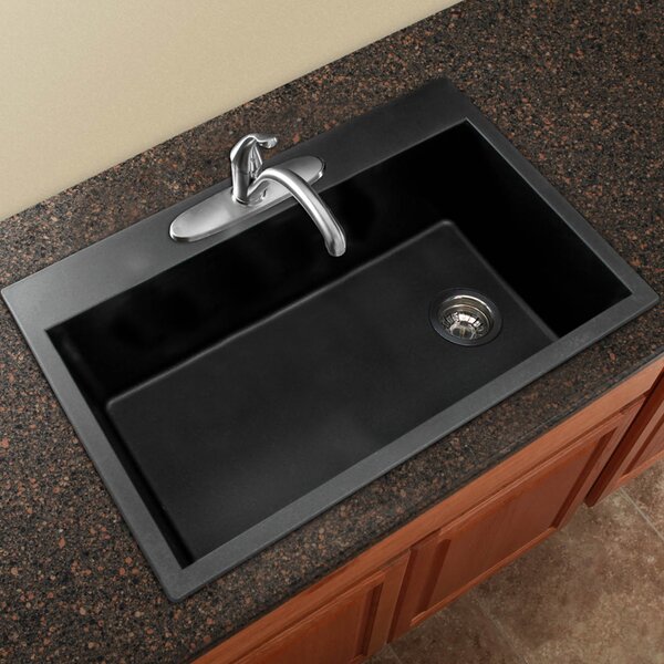Radius 33 L X 22 W Granite Single Bowl Drop In Kitchen Sink
