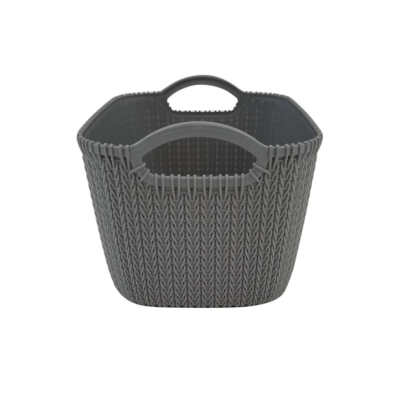 Homz Rattan Decorative Storage 12 Piece Plastic Bin Set Reviews Wayfair