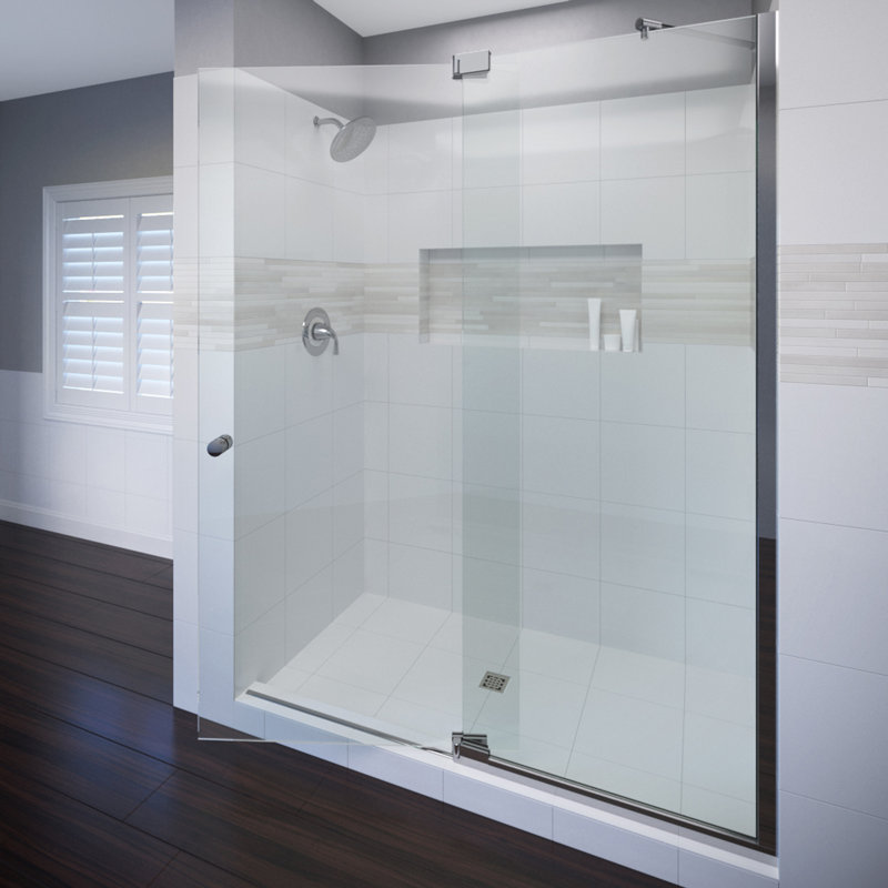 Basco Cantour 42 X 76 Pivot Door And Panel Shower Door Wayfair