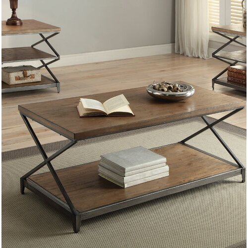 Brayden Studio® Clayton Cross Legs Coffee Table | Wayfair.ca