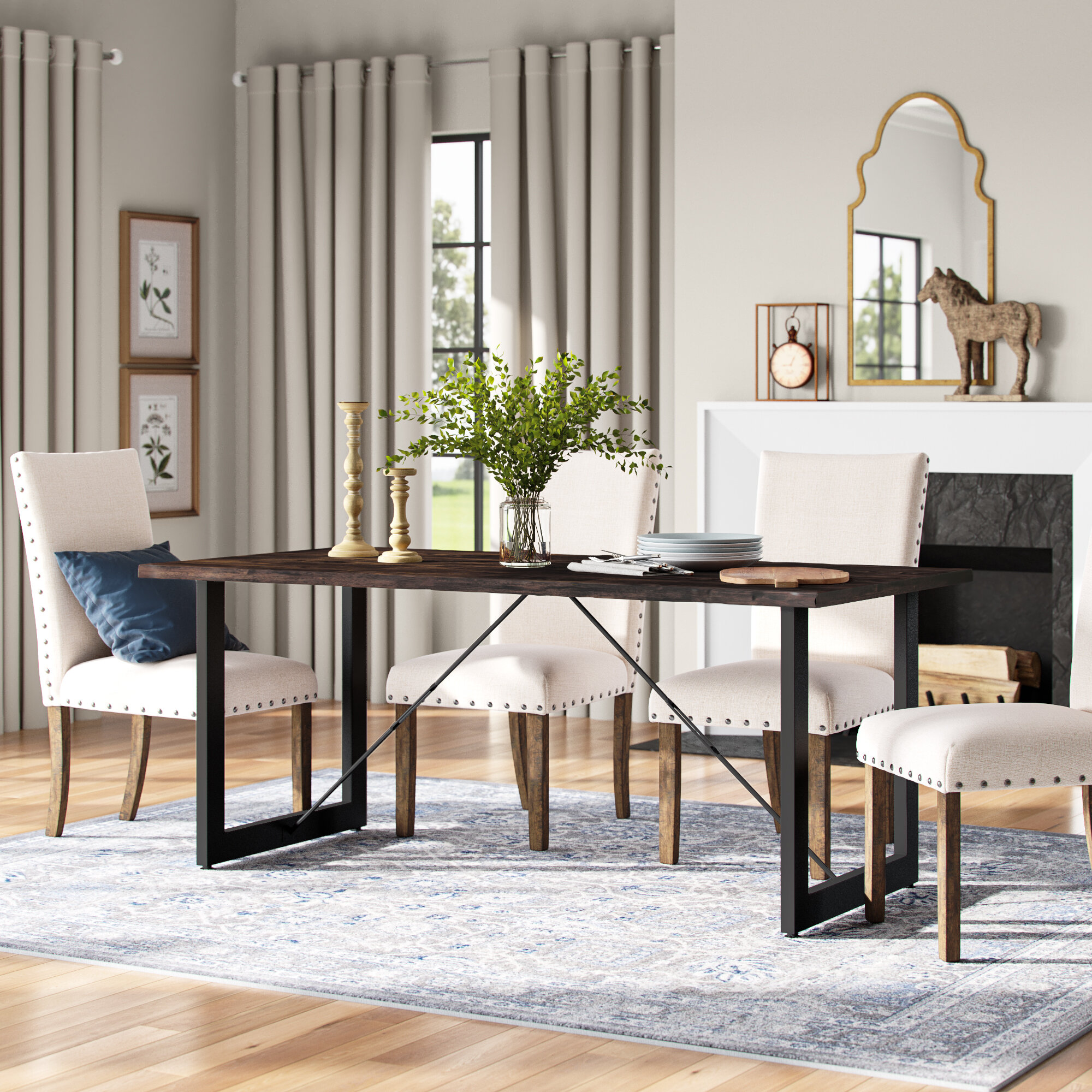 best industrial dining table