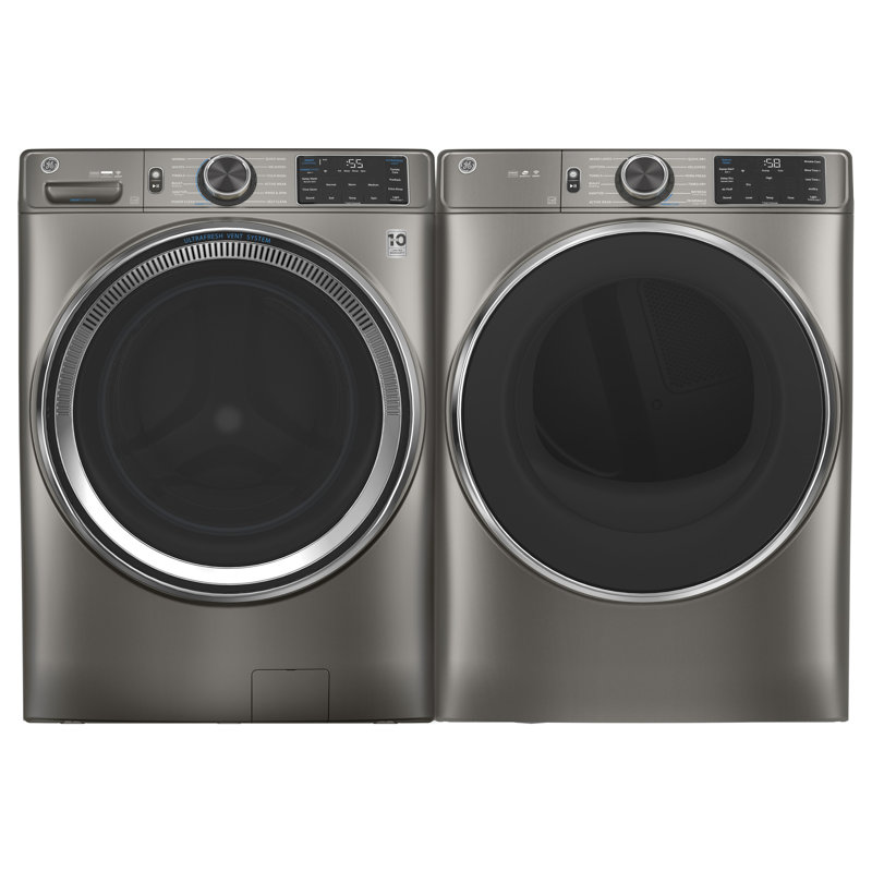 Ge Appliances Ge Smart Appliances 4 8 Cu Ft Smart Front Load Washer And 7 8 Cu Ft Gas Smart Dryer Reviews Wayfair