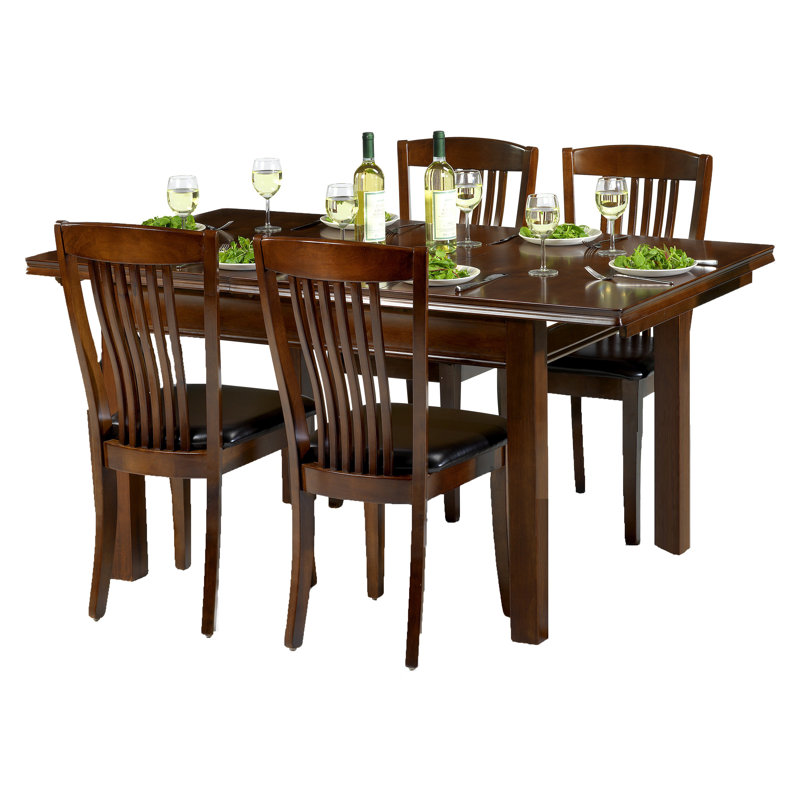 ClassicLiving Essgruppe Remsen mit ausziehbarem Tisch und 4 Stühlen & Bewertungen | Wayfair.de