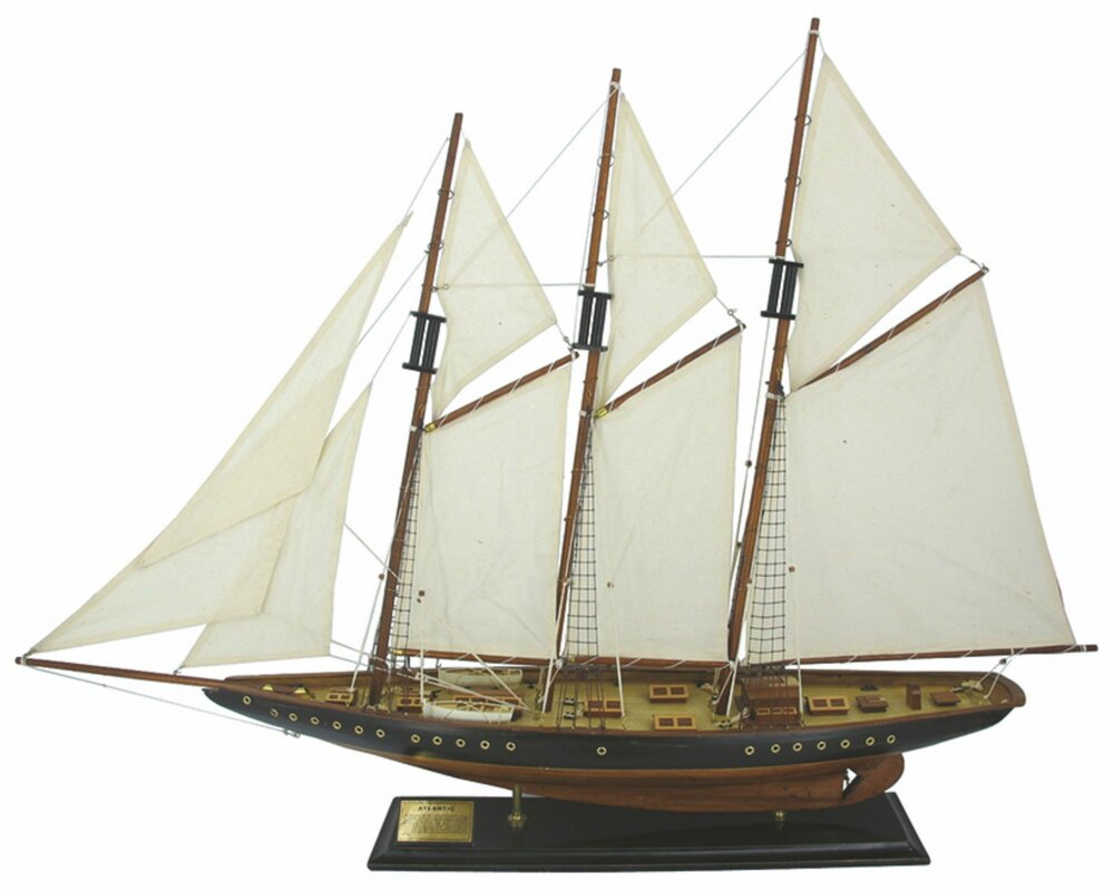 Beachcrest Home Triple Mast Sailing Ship | Wayfair.co.uk