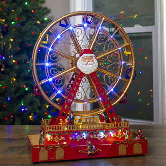 Northlight Spinning Ferris Wheel With Holiday Decorative Accent Wayfair