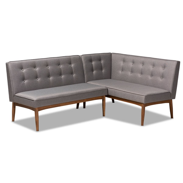 Corrigan Studio Arvid Mid-Century Modern Grey Fabric ...