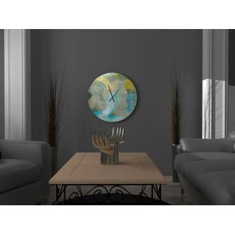 East Urban Home Oversized Elegant Feather On Newspaper Ii 3 Panels Wall Clock Wayfair