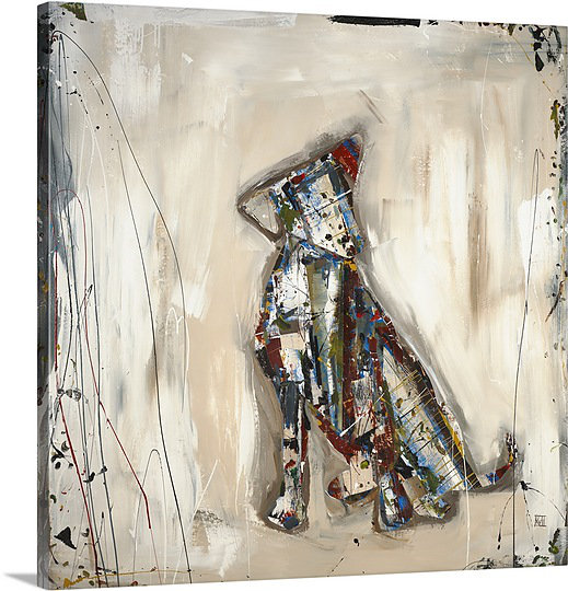 Canvas On Demand Pup By Kelsey Hochstatter Painting Print On
