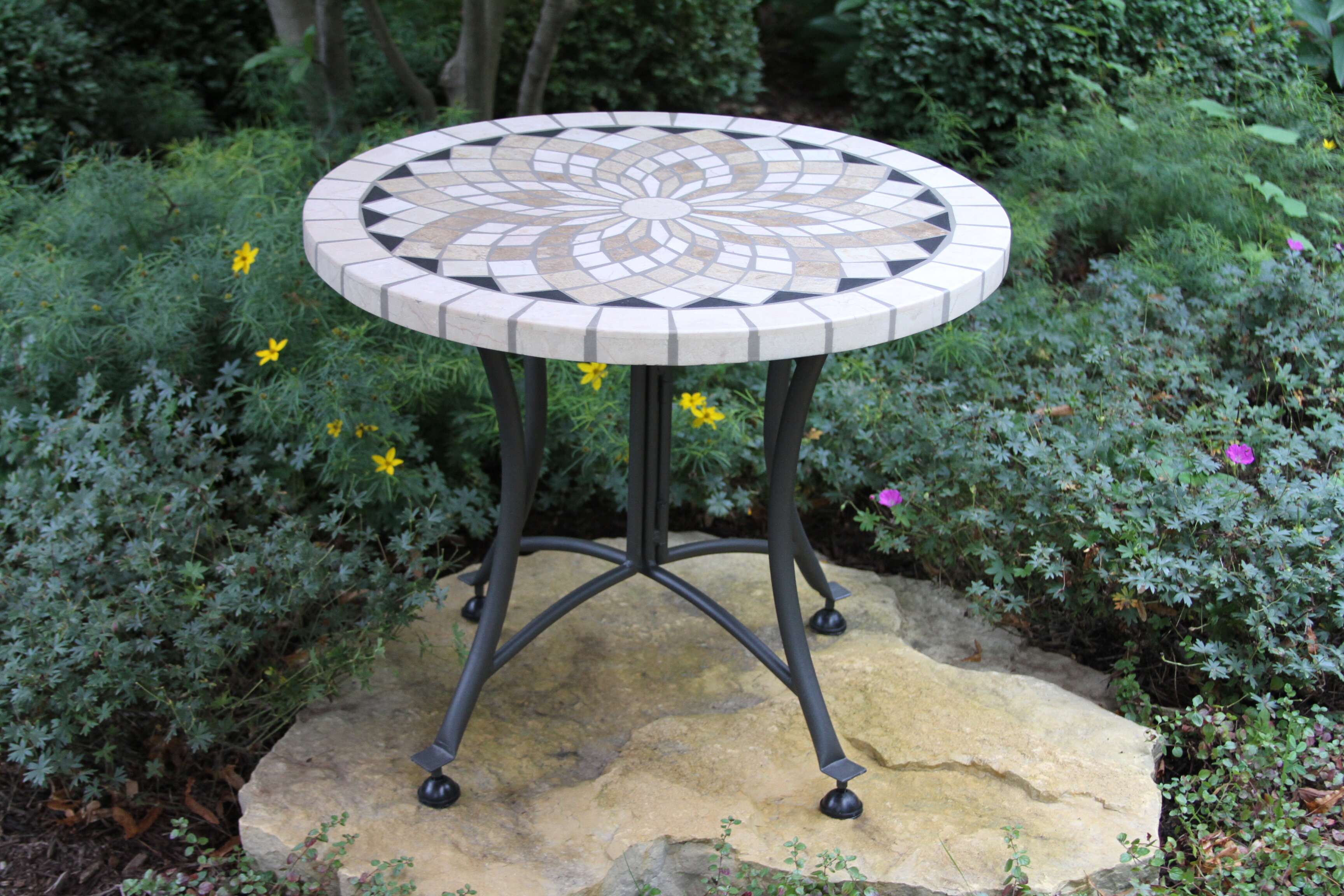 mosaic outdoor side table