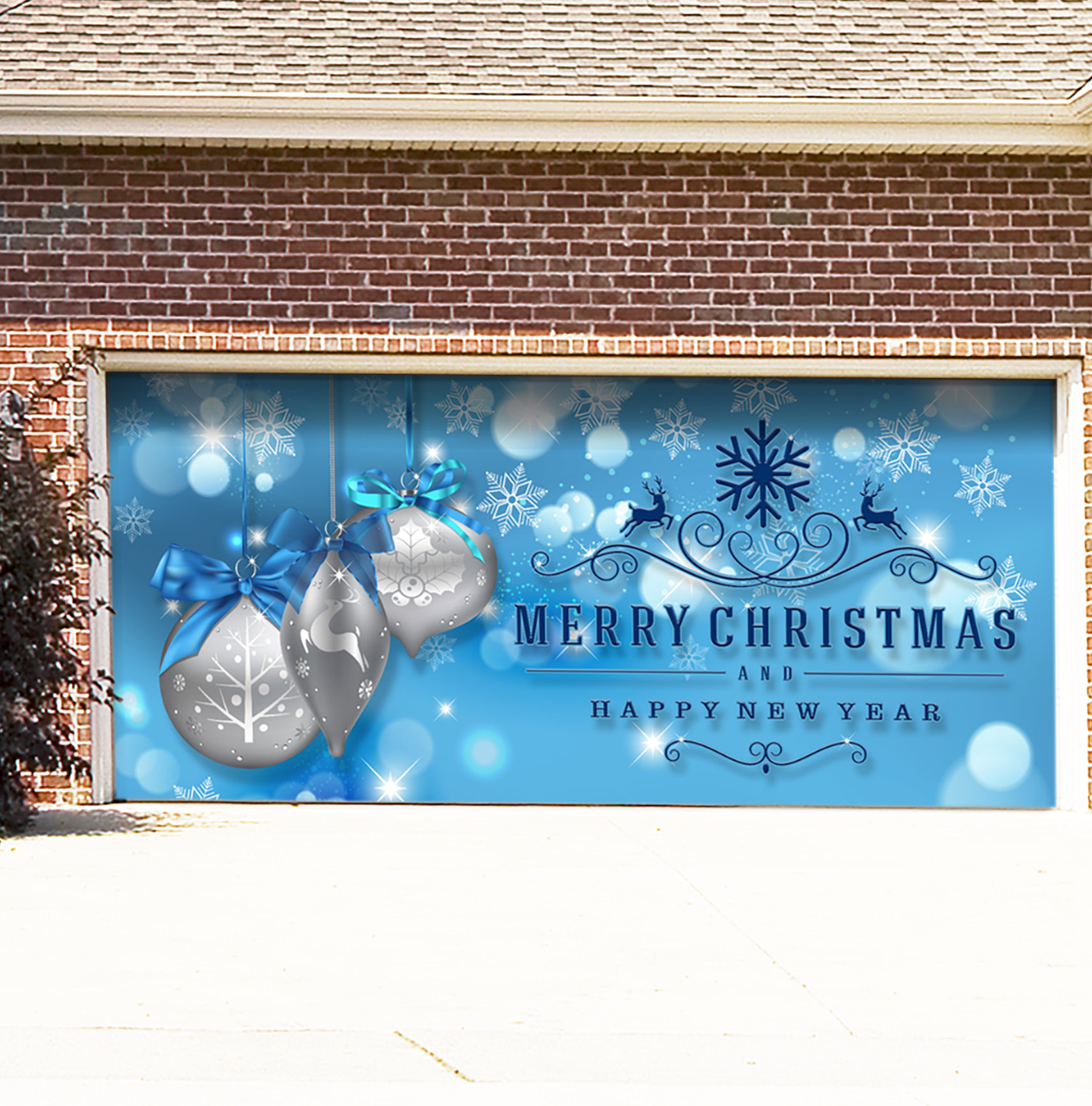 The Holiday Aisle Ornaments Garage Door Mural Wayfair