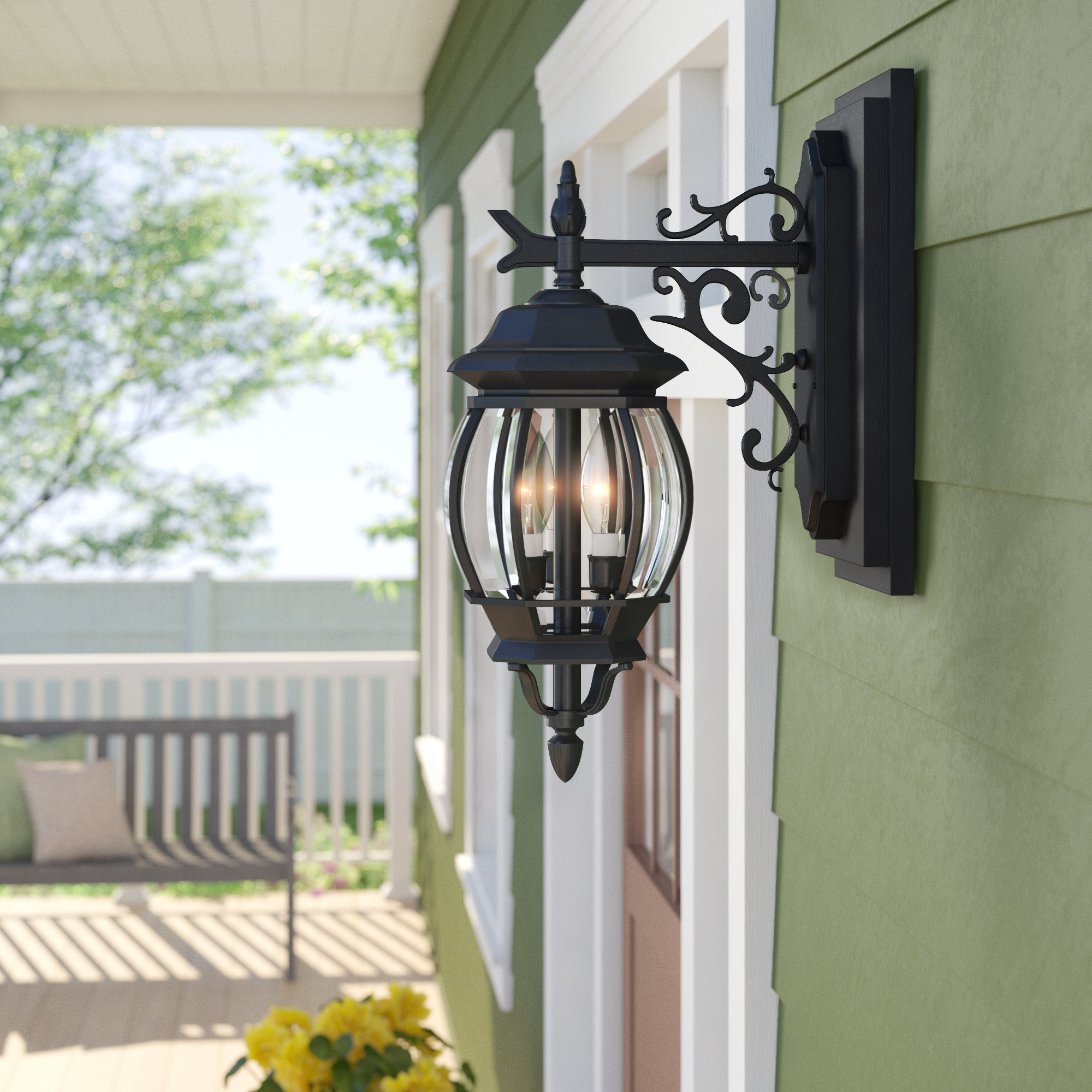 Sol 72 Outdoor Gillian 3 Bulb Wall Lantern Reviews Bulb Outdoor Wall Lantern