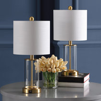 Pair of gold table lamps clearance
