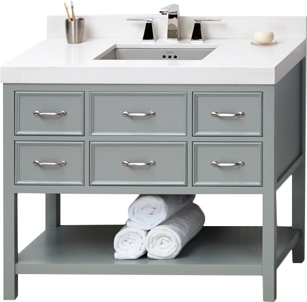 Ronbow Newcastle 42" Single Bathroom Vanity Base Only ...