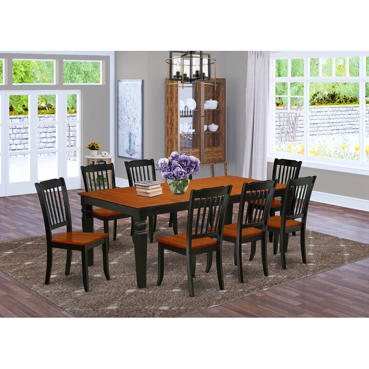 August Grove® Ladner Solid Wood Dining Set & Reviews | Wayfair