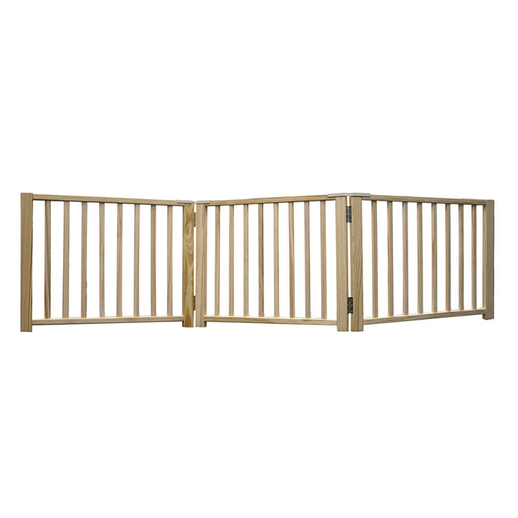 wooden folding dog gate