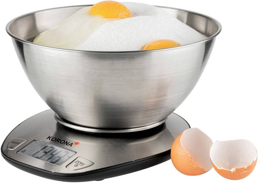 Balance de cuisine numérique Korona Mila 75880 avec récipient de mesure Plage de pesée (max.)=5 kg acier inoxydable 1 pc(s)