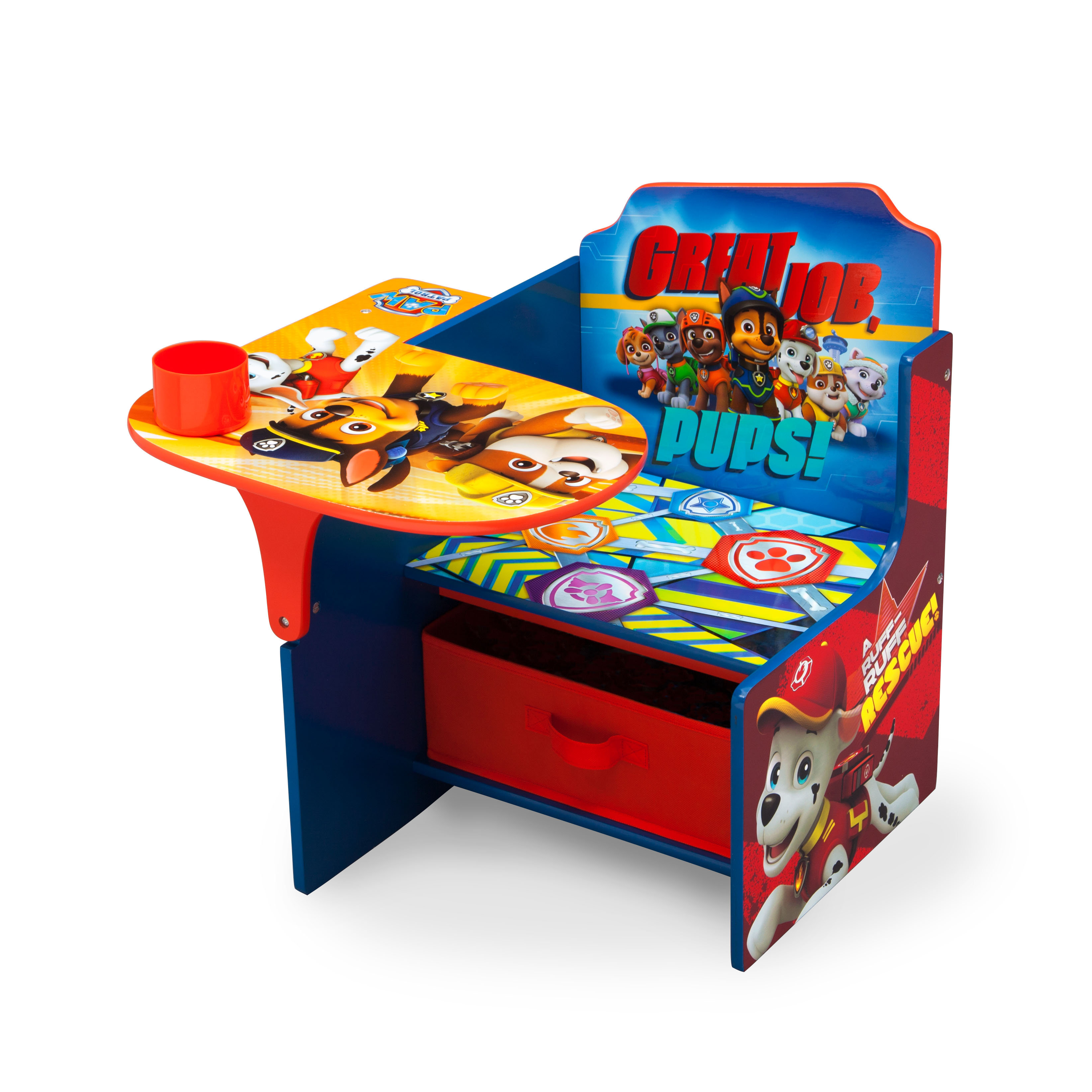 Delta Children Chaise De Bureau Pour Enfant Avec Compartiment De Rangement Pat Patrouille Nick Jr Et Commentaires Wayfair Ca