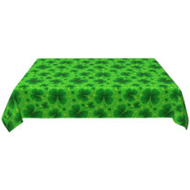 Weather Symbols Checkered Rectangle Tablecloth Long Table Cover 54 x 72
