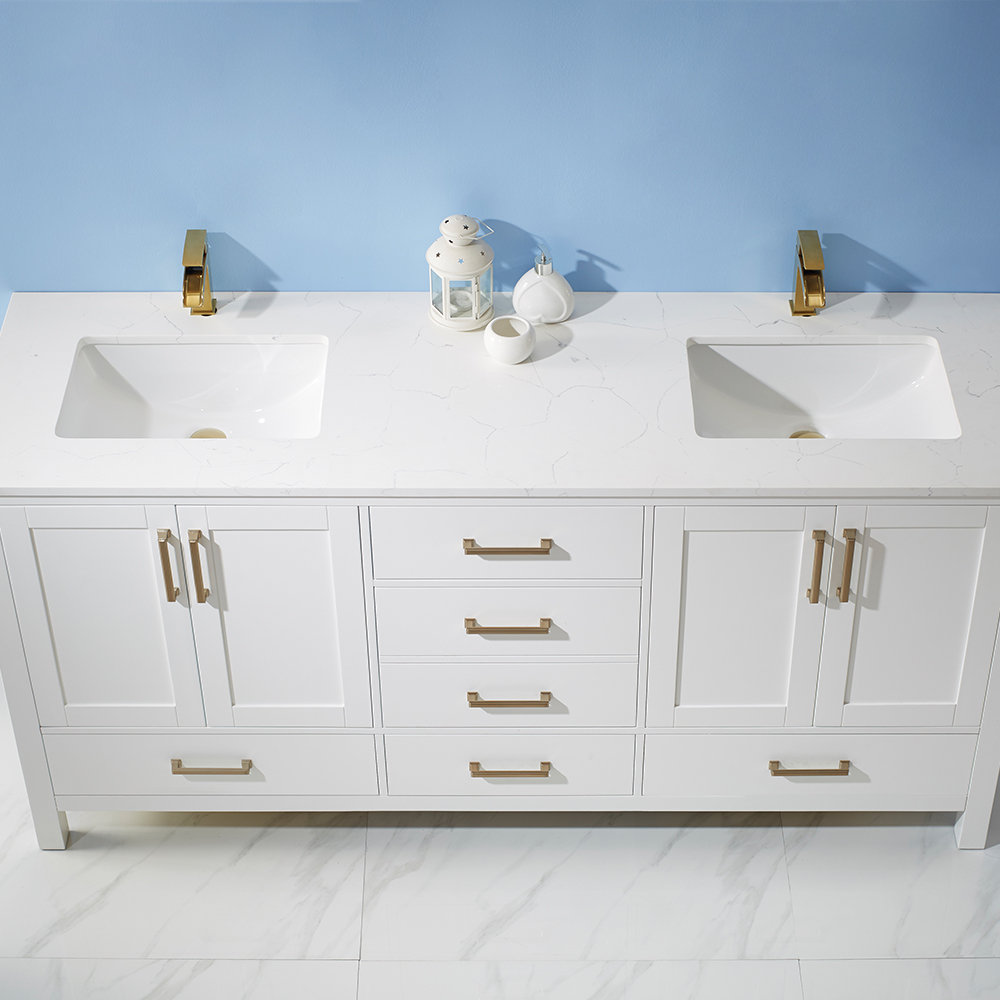 Everly Quinn Ryland 72 Double Bathroom Vanity Set Reviews Wayfair
