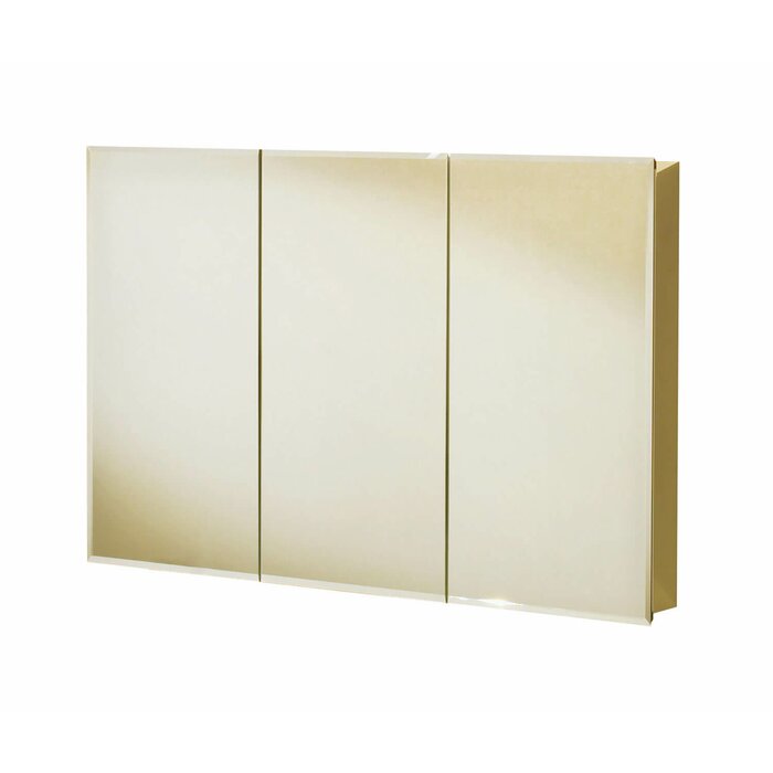 Maax Inc Element Surface Mount Frameless Medicine Cabinet With 3