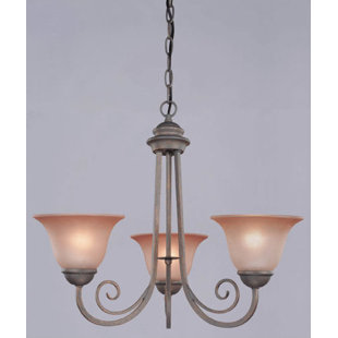 Go to store & view more images Mcleod 3-Light Shaded Chandelier by Charlton Home