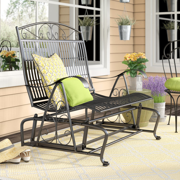 Wrought Iron Patio Glider Wayfair Wrought Iron Patio Glider Wayfair