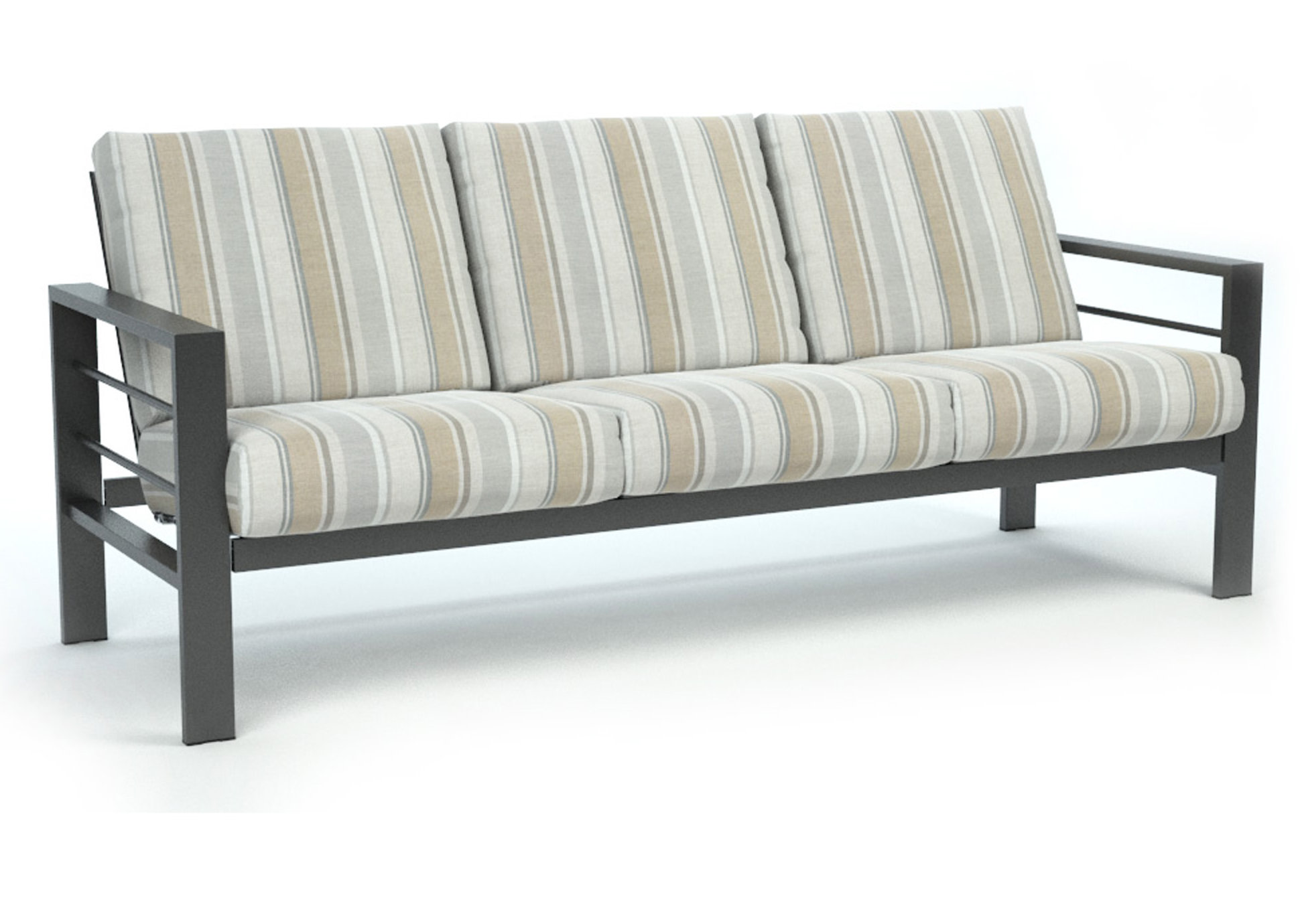 Breakwater Bay Fugate Trusted Fog Low Back Patio Sofa With Fugate Trusted Fog Low Back Patio Sofa