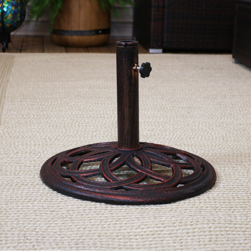 iron umbrella base